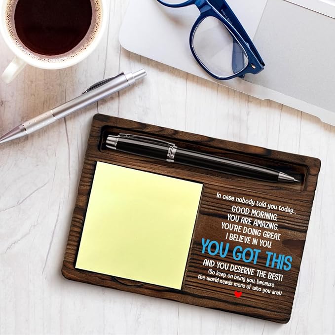 Inspirational Sticky Note Holder Motivational You Got This Gifts You Got This Self-Stick Note Pad Holders Positive Home Office Decor