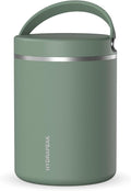 Hydrapeak 32oz Stainless Steel Vacuum Insulated Food Jar for Hot Food and Cold Food, Wide Mouth Leak-Proof Soup Jar for Adults, 10 Hours Hot and 16 Hrs Cold (Sage Leaf)