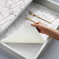 Coavas Shelf and Drawer Liner, Non Slip Extra Grip Non Adhesive Waterproof Thickened Cabinet Mat, Easy Cut for Kitchen Pantry Bathroom Dresser Cupboard (Marble, 12IN x 10FT)