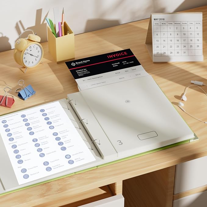 Important Document Organizer – Emergency File Folder Protect Your Family’s Legacy with 3-Ring and Label Pockets, Perfect for Home Office Filing and Gift Giving on Special Occasions