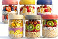 6-pack 16 oz Overnight Oats Containers with Lids | Mason Jars with Airtight Lids, Wide mouth Mason Salad jars, Yogurt Parfaits, Smoothies, Salads (16oz - 6pcs)