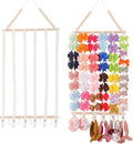 YOcity Bow Organizer for Girls Hair Bows Baby Headband Holder for Women Hair Headband Organizer for Girls Hair Bows Display Hair Bow Hanging for Nursery Room (White)