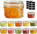 ComSaf Small Glass Spice Jars with Airtight Lids 4 oz 12 Pack Mason Pantry | Seasoning herbs powders, Salt pepper chili, Spice rack cabinet organization, Wedding favors, DIY crafts