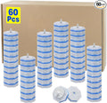 60pcs Disposable Toilet Brush Head Refills Compatible With Clorox System | Upgrade Fiber Cleaner Heads for Clorox Toilet Closestool .(not included brush rod)