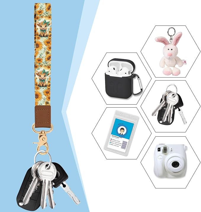 Blusabaca Women Credit Card Holder, Small RFID Wallet with Wristlet Strap | Removable Keychain, Case with Zipper, Vegan PU Leather, Cash Coin Pocket, Business Accordion Purse, Ladies Female Gift