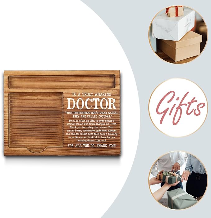Doctor Sticky Note Holder, Thank You Doctor Gifts, Doctor Appreciation Gifts, Doctor Office Desk Self-Stick Note Pad Holders GSH344