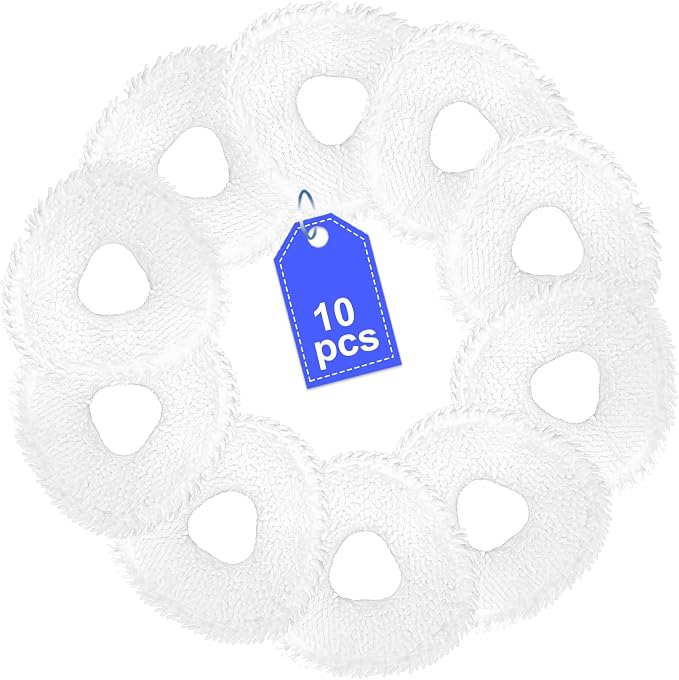 Mop Pad Accessories for Narwal Freo Z10 Ultra, Freo X Ultra, Freo, Freo Z Ultra Vacuum Cleaner, Freo Z10 Ultra Mop Pads Replacement 10 Pcs