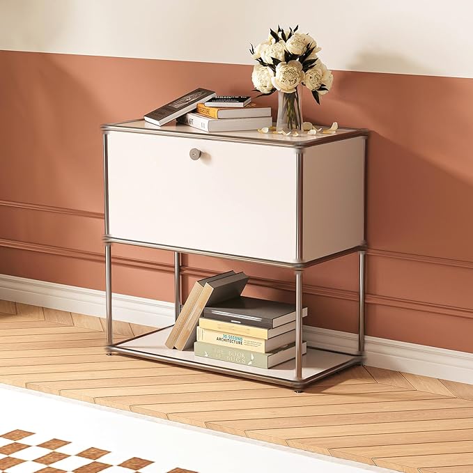 Modern Storage Cabinet White D Versatile Free-Standing Organizer for Living Room, Garage, Kitchen, Home Office Décor
