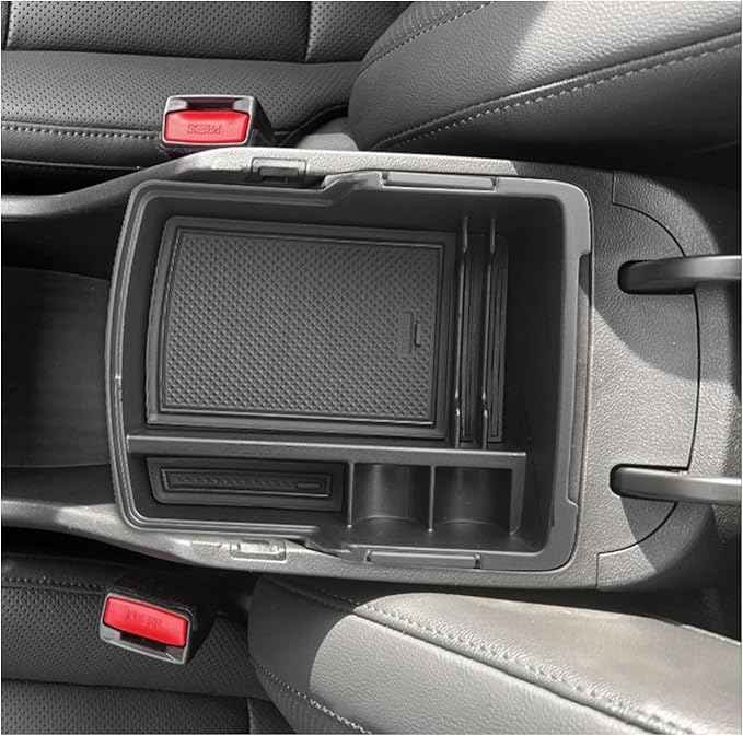 SXCY [2PCS Upper for 2024 2025 2026 Hyundai Kona/Kona EV Center Console Organizer for 2024-2026 Hyundai Kona EV Accessories Armrest Storage for 2024-2026 Kona Console Organizer [2024+ Kona Gas/EV]