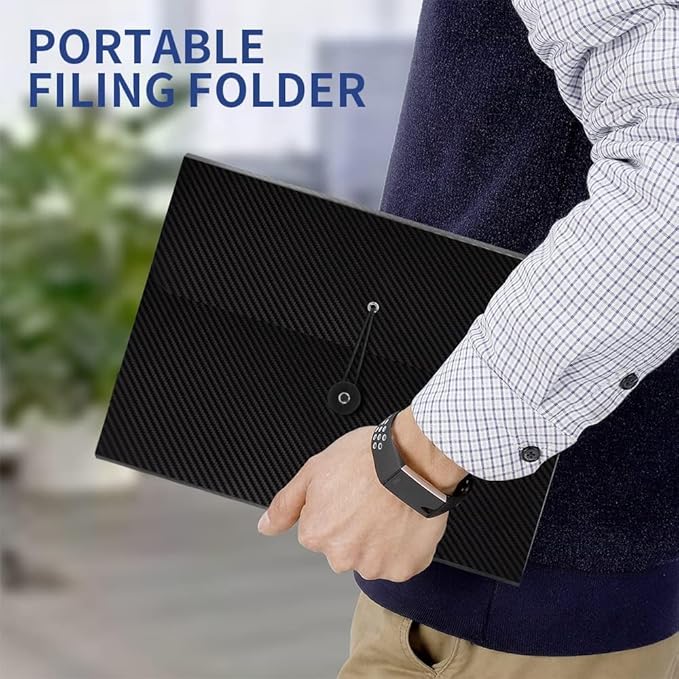 3Pcs Expanding File Folder, 13 Pockets Accordion File Holder Organizer, A4 Letter Size Paper Document Receipt Organizer Accordian Filing Folder