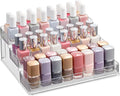 iDesign Nail Polish Organizer, 3-Tier Clear Display Stand | Holds up to 30 Bottles, Compact, For Countertop