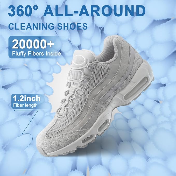 Aship Shoe Washing Machine Bag, Laundry Shoes Bag for Washer & Dryer - 2PC Reusable Shoe Cleaning Bag for Sneakers,Tennis Shoes, 360° Deep Cleaning With Self-locking Zipper for All Shoes Sizes - Blue