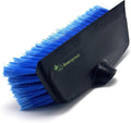 EVERSPROUT 11-Inch Scrub Brush with Rubber Bumper, Pole Not Included | For Vehicles, Floors, Decks, Patios and More, No Scratching Rubber-Edge Bristles, For 3/4" Acme Threads
