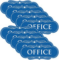 All Quality Designer Office Sign | Easy Installation - Blue - Medium (10 Pack)
