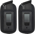 2 Pack Universal Magazine IWB Pouch Concealed Carry 9mm .40 .45 .380 .357, Mag Holster for S&W M&P Sig Sauer Ruger Glock, Handgun Ammo Gun Ammunition Holsters