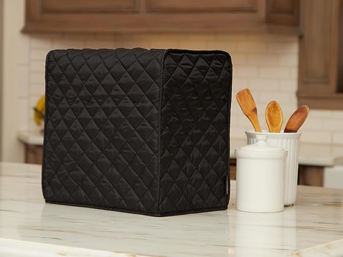 Covermates Keepsakes - Air Fryer/Deep Fryer Cover - Dust Protection - Stain Resistant - Washable - Appliance Cover, Black