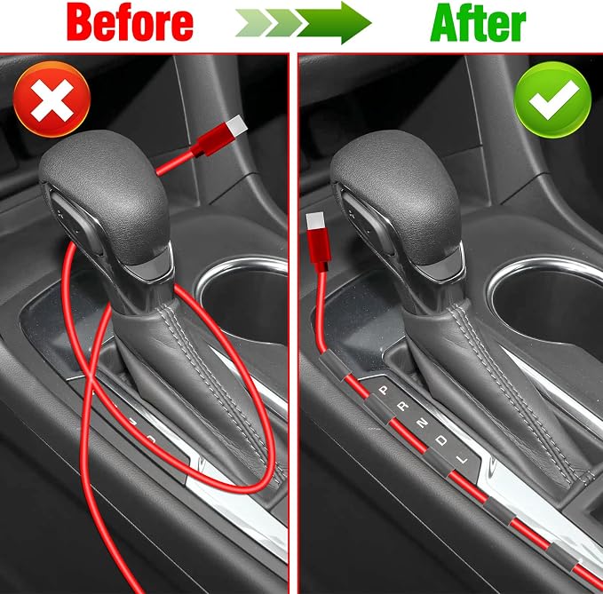 12 Pcs Car Trim Cable Clips, Car Cable Management Wire Organizer Cord-G | Neatly Organize Cables for Vehicle Interior, Easy Installation, Ideal for Phone Chargers, Dash Cams and More