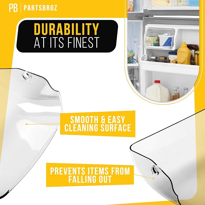 240337712 Refrigerator Dairy Door Cover for Frigidaire Kenmore Crosley | Replaces PS1525960 AP3959552 AH1525960 EA1525960 8.8 240337703, Fits FFHT1826LQ2 FFTR1614TW2 FFTR1814QW0 FFTR1814TWB