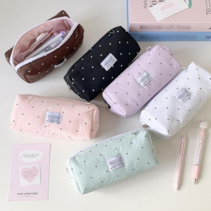Zippered Design Pen Holders Premium Storage Bag Stationeries Case Pencil Organizers for Students and Professional Holders Box