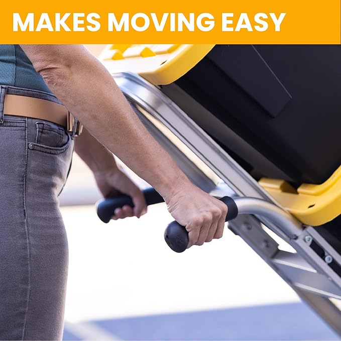 Dual Handle Stair Climbing Hand Truck, 500 lb Capacity Aluminum Dolly, 8" Puncture Resistant Wheels, Heavy Duty Appliance & Furniture Mover, 54" x 18.5" with Large Nose Plate