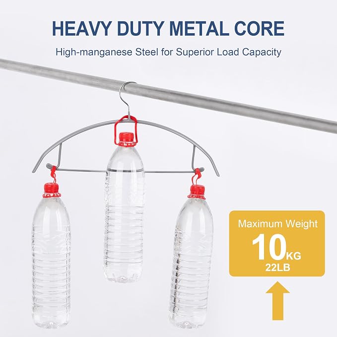 Sweater Hangers No Shoulder Bump, Non-Slip Rubber & Rust-Free Metal | Heavy Duty and Ergonomic Curved for Closet Clothes like Suits Coats Pants Dresses or Shirts, Set of 5, Gray Coated