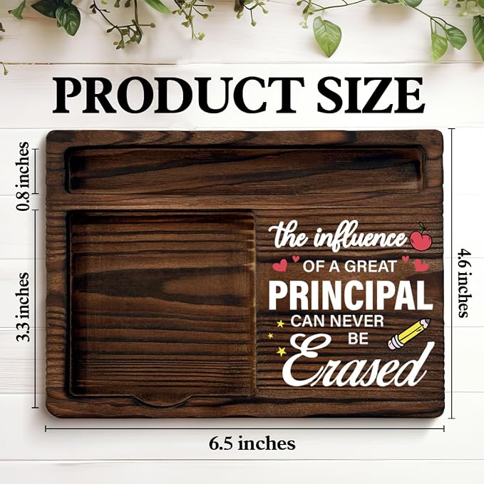 Best Principal Gifts Sticky Note Holder, School Principal Appreciation Gifts Office Post it Note Dispenser for Office Desk Decor