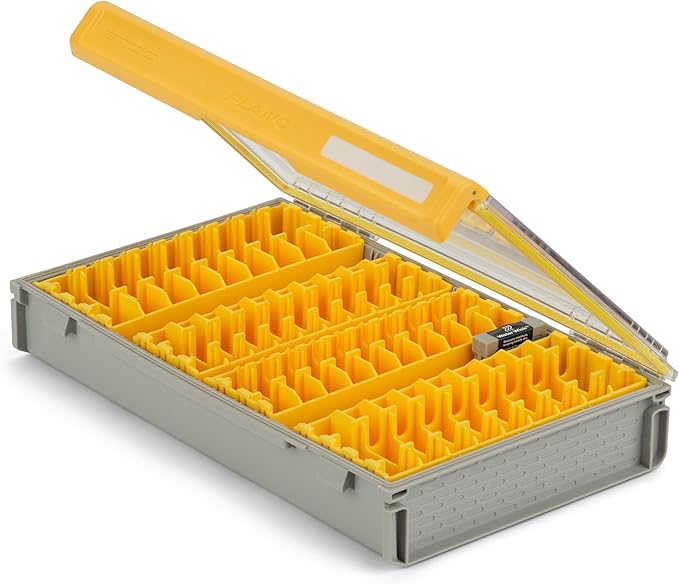 Plano Edge 3700 Lipless Box, Stores 40 Fishing Baits, with Rust-Preventive Rustrictor, Dri-Loc Watertight Seal, WaterWick, Transparent DuraView Lid, Stackable Storage for Crankbaits and More