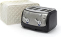 Covermates Keepsakes Toaster Cover – Quilted Appliance Protector for Coutertop Bread Ovens – Dust & Stain Resistant, Washable Slip‑On Design for Countertop Storage, Cream