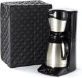 Covermates Keepsakes Coffee Maker Cover – Quilted Appliance Protector for Espresso Makers – Dust & Stain Resistant, Washable Slip‑On Design for Countertop Storage, Black
