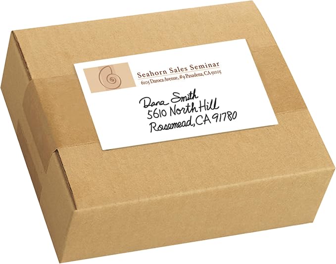 Avery® Printable All-Purpose Removable Labels, 2" x 4" White, Write or Print, Great for Organization Projects, 100 Customizable Blank Labels (5444)