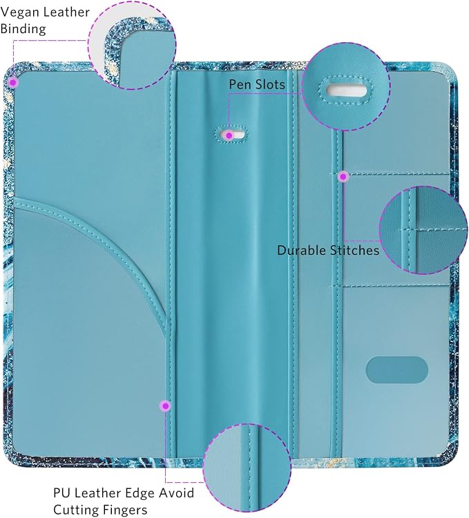CoBak Car Registration and Insurance Holder | Vehicle Glove Box Organizer, Auto Truck Compartment Document Case with Magnetic Closure for Insurance & Driver License