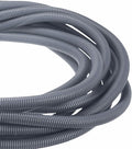 DMiotech 100ft Wire Loom Split Tubing 3/4 Inch(19.1mm) ID, Cord Protectors from Pet Flexible Conduit Cable Management for Office Home Garden, Gray