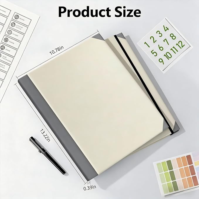 The Life Book Document Organizer Binder for Important Documents In Case I Die Binder End of Life Planning, Family Emergency Planner Organizer with Labels (Beige)