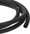 DMiotech 10ft Wire Loom Split Tubing 3/8 Inch, Cord Protectors from Pet Flexible Conduit Cable Management for Office, Home, Garden, Black