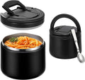 Itslife 14oz Vacuum Insulated Soup Thermo for Hot Food, Kids Lunch Container with Leakproof Buckle Lid, Wide Mouth Stainless Steel Food Jar with Spoon