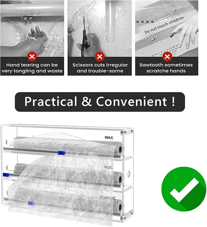 Tin Foil Organizer for Drawer | 12 Labels