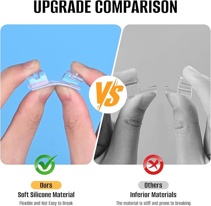 50 Pcs Self Adhesive Cable Clips,Upgraded Cable Management with Screw Hole,Strong Cord Organizer for Under Desk,Car,TV PC,Christmas Light Indoor/Outdoor-M