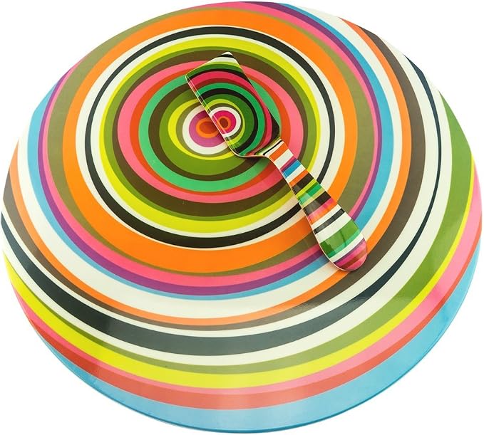 French Bull Lazy Susan Large Melamine Rotating Dinnerware Platter Turntable Table, Serving, Party, Kitchen, Organizing, Pantry, Cabinet, 15-inch, Ring
