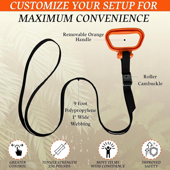 MULTUS Handle and Haul 1 Handle Moving Strap to Lift Carry Drag- 4 Pack
