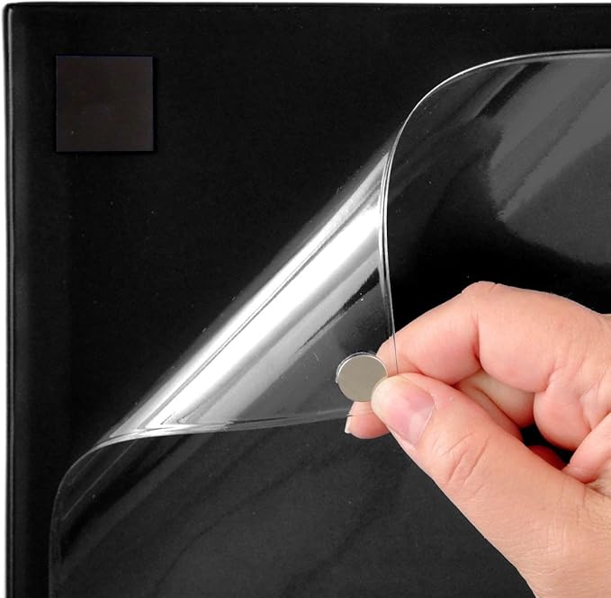 StoreSMART® Magnetic Closure Pockets - Magnetic-Back - 11" x 17" - 50-Pack - Black - MCP3512MB-BK-50
