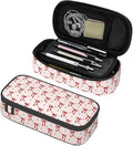 Red Bow Large Pencil Case for Girls Boys, Pencil Pouch Pen Bag Kids Teen | Big Capacity with Flip Top Zipper Stationery Organizer Storage Back to School Supplies for School Office College Student