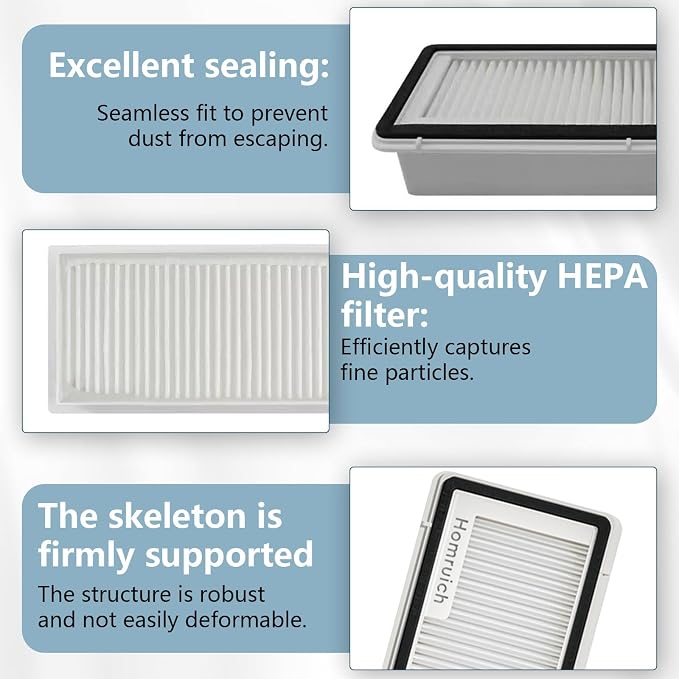 Filter Accessories for Narwal Freo Z10, Freo X Ultra, Freo X Plus, Freo Z Ultra, Freo Pro Vacuum Cleaner, Freo X Ultra Replacement Part 7 Pcs Filter