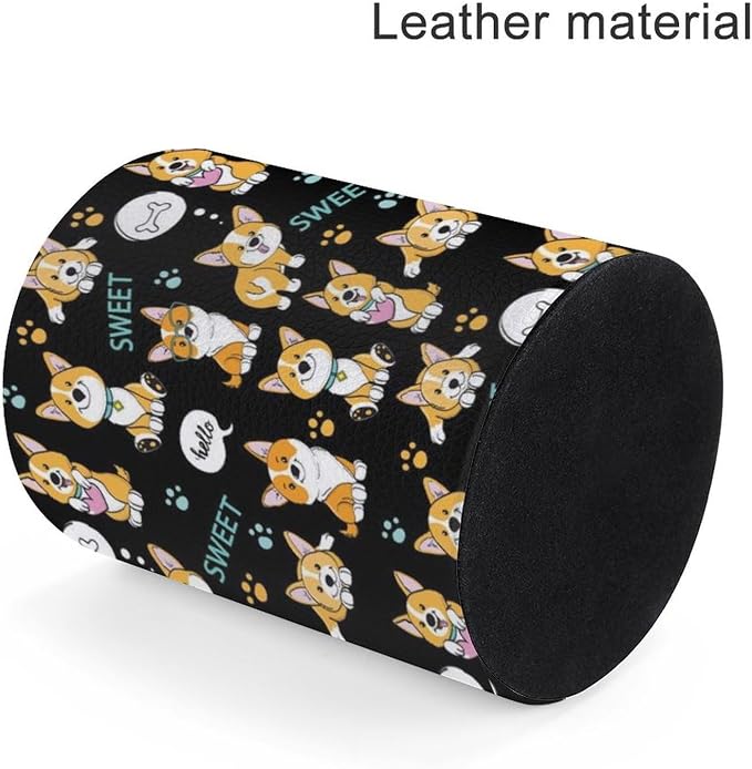 Cute Corgi Pen Holder Pencil Cup for Desk Organizer | Cute Makeup Brush Holder PU Multifunctional Office Suppliesfor Decor Home Classroom School