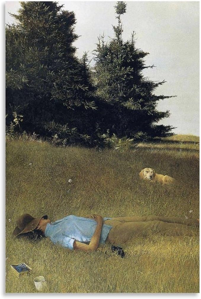 FFYunXia Andrew Wyeth Prints Wall Art Paintings Poster Distant Thunder Cool Artworks Painting Wall Art Canvas Prints Hanging Picture Home Decors Gift Idea Unframe 20x30inch(50x75cm)