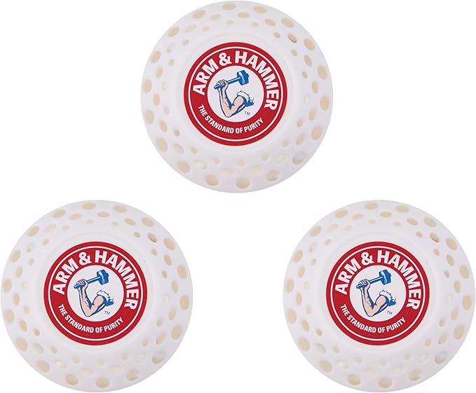 Arm & Hammer OdorBusterz® Odor Eliminator Balls, White Linen, 3 Count – Baking Soda Odor Control for Closets, Drawers, Hampers & Small Spaces