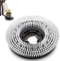Floor Scrubbing Brush for 17 Inch Rotary Floor Machines,with Buckle | Commercial Stiff Nylon Bristle Brush Replacement for Stripping & Deep Cleaning Concrete, Tile, Marble, Garage
