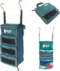 Pack Gear Hanging Carry-On Organizer - Our Standard Hanging Luggage Organizer Fits Any Carry On - Our Packing Cubes For Travel Use Mesh Windows to Make Finding Clothes Easy (Green, S)