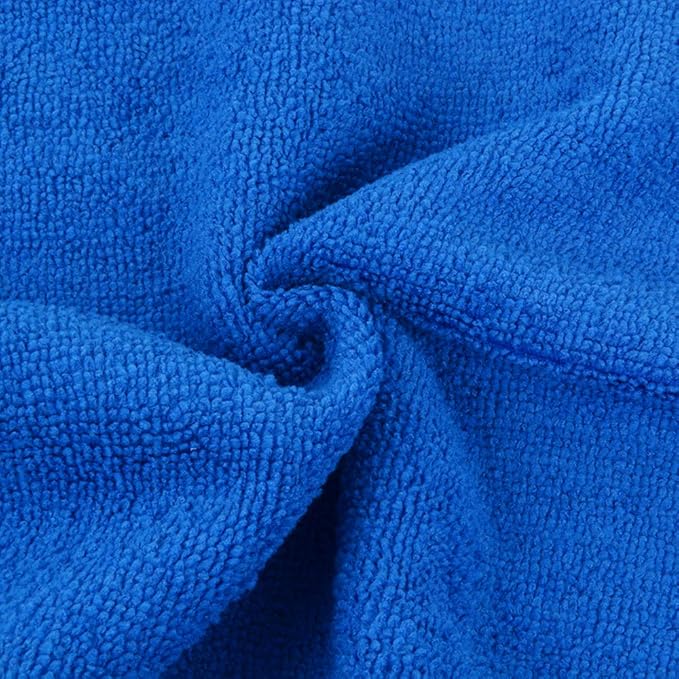 SINLAND Microfiber Dish Cloth for Washing Dishes Dish Rags Best Kitchen Cloths Cleaning Cloths Poly Scour Side 12Inchx12Inch 20Pack, Dark Blue