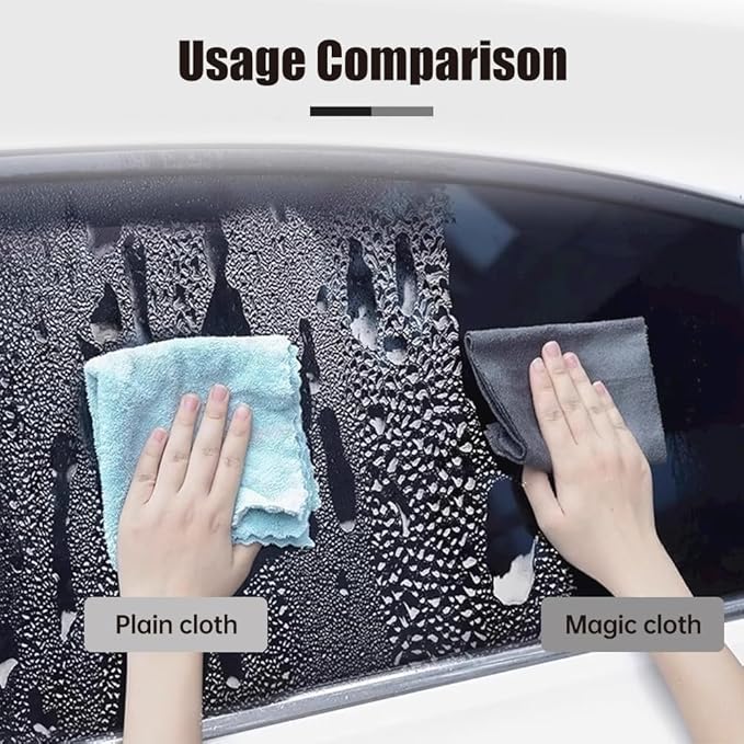 Wegodal Thickened Magic Cleaning Cloth, 2026 Upgrade Reuseable Streak Free Microfiber Cloth Microfiber Cleaning Cloth, Multipurpose Miracle Rags for Kitchen, Window, Glass, Cars (10Pcs, 12X12in)