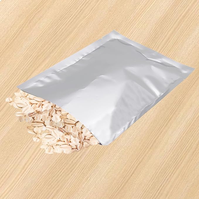 Heat Sealable Mylar Food Storage Bag,ULIFESTAR 5.5Mil Thicker Food Storage Pouches Oxygen Absorbers Vacuum Seal Airtight Packaging for Coffee Beans, Tea, Grains, etc(26 * 40cm/10.24 * 15.75'')